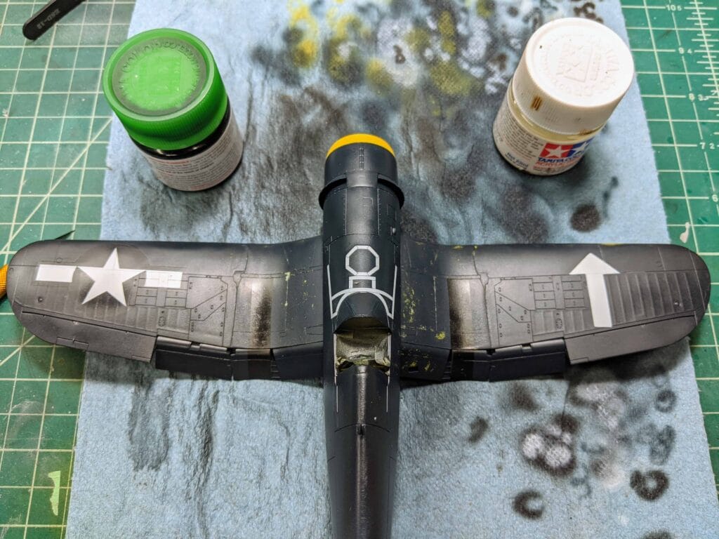 Tamiya F4U-1D Topside Painted